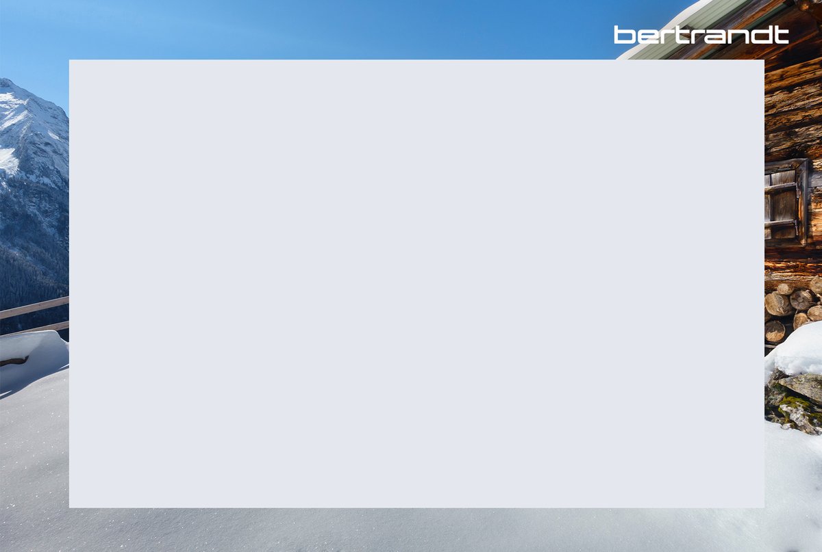 Druck-Layout-Beispiel für die Bertrandt Winter-Veranstaltung